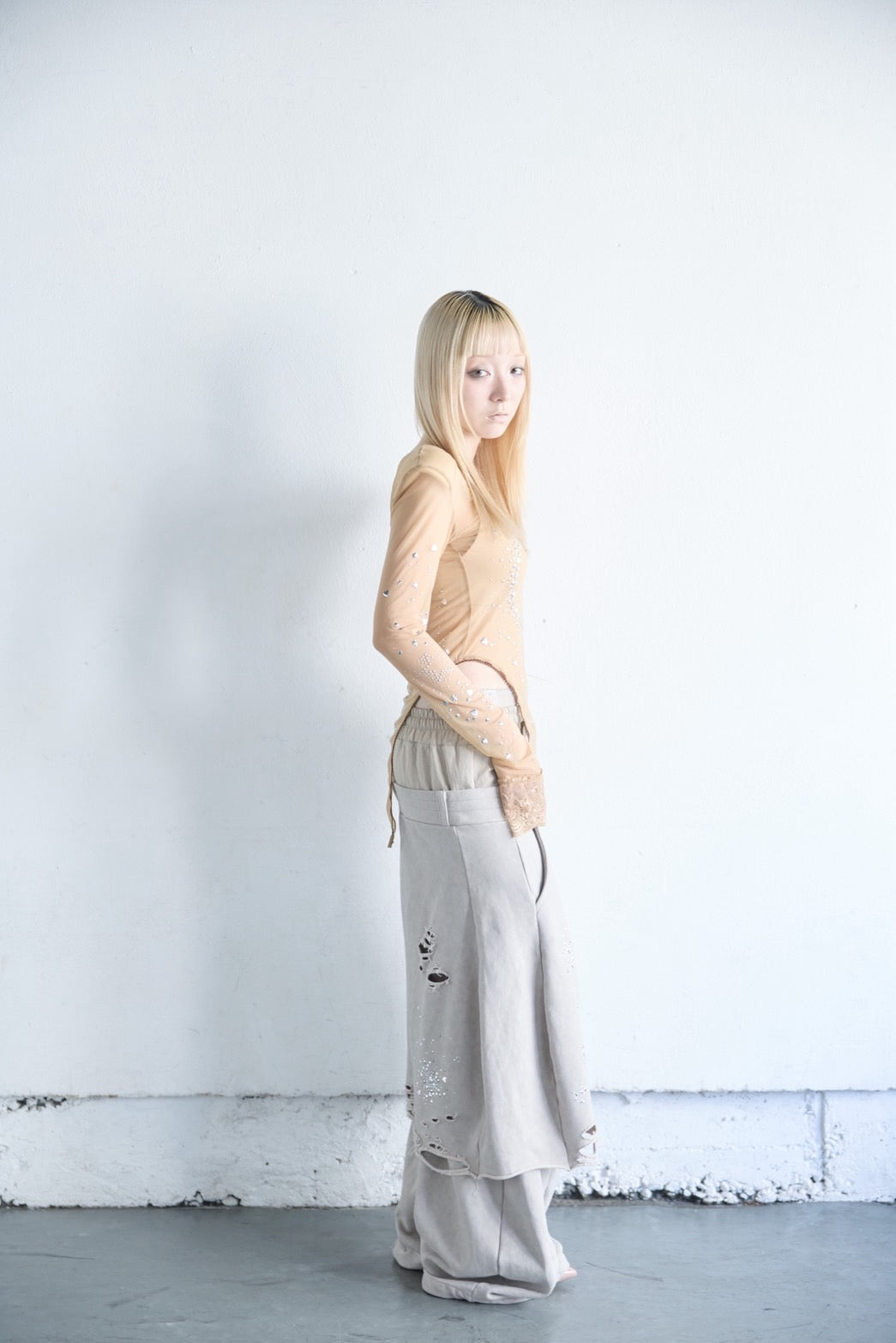 Meteor Low-rise Sweat Pants(Beige)