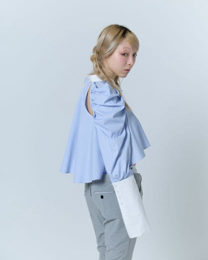 Cleric Flare Shirt (Blue)