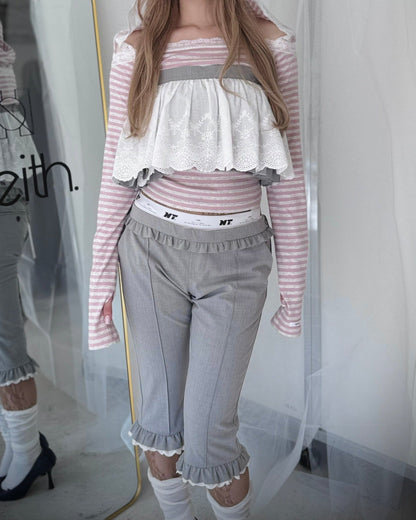 Veil Border Tops (Pink)