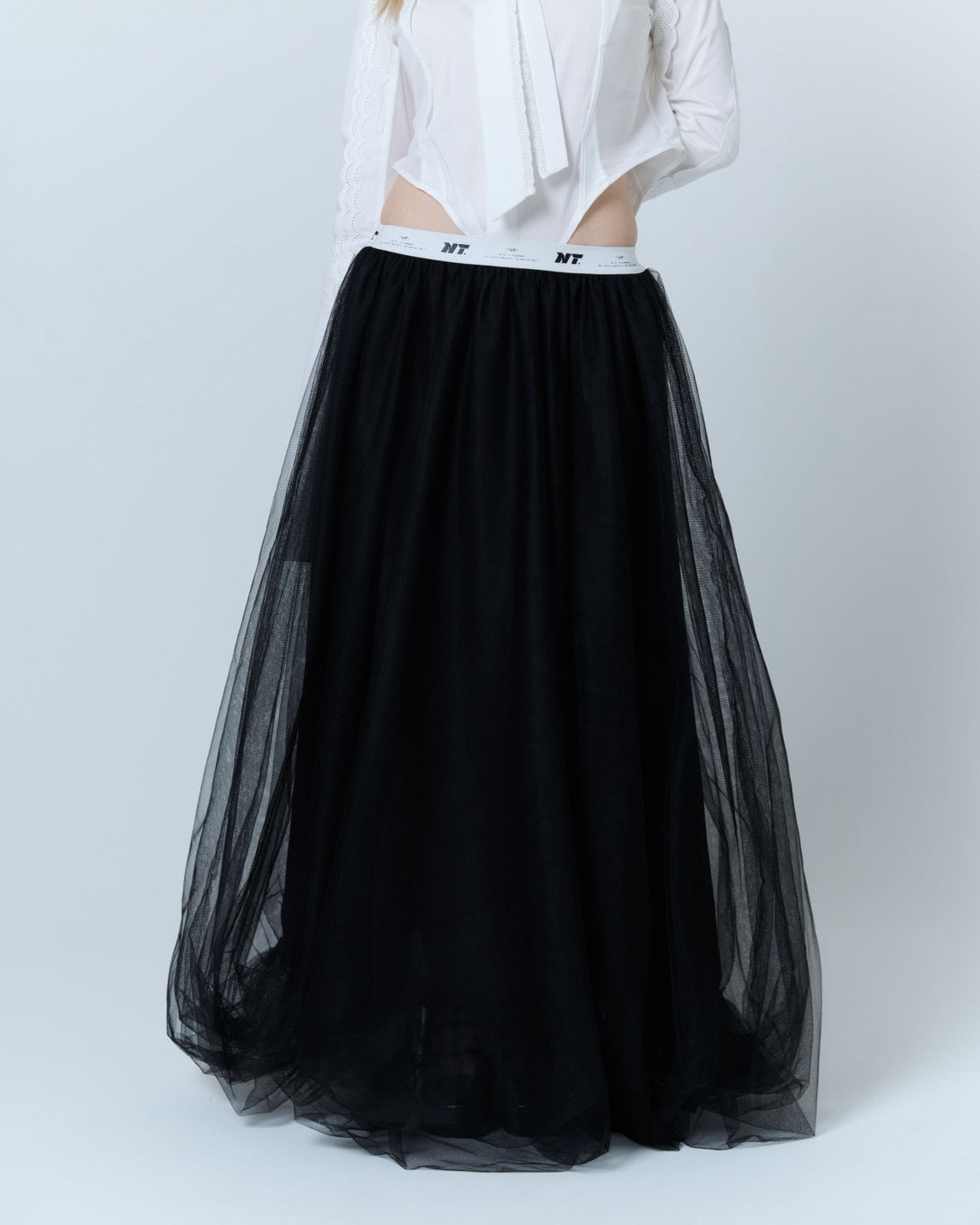Tulle Bare Dress(Black)