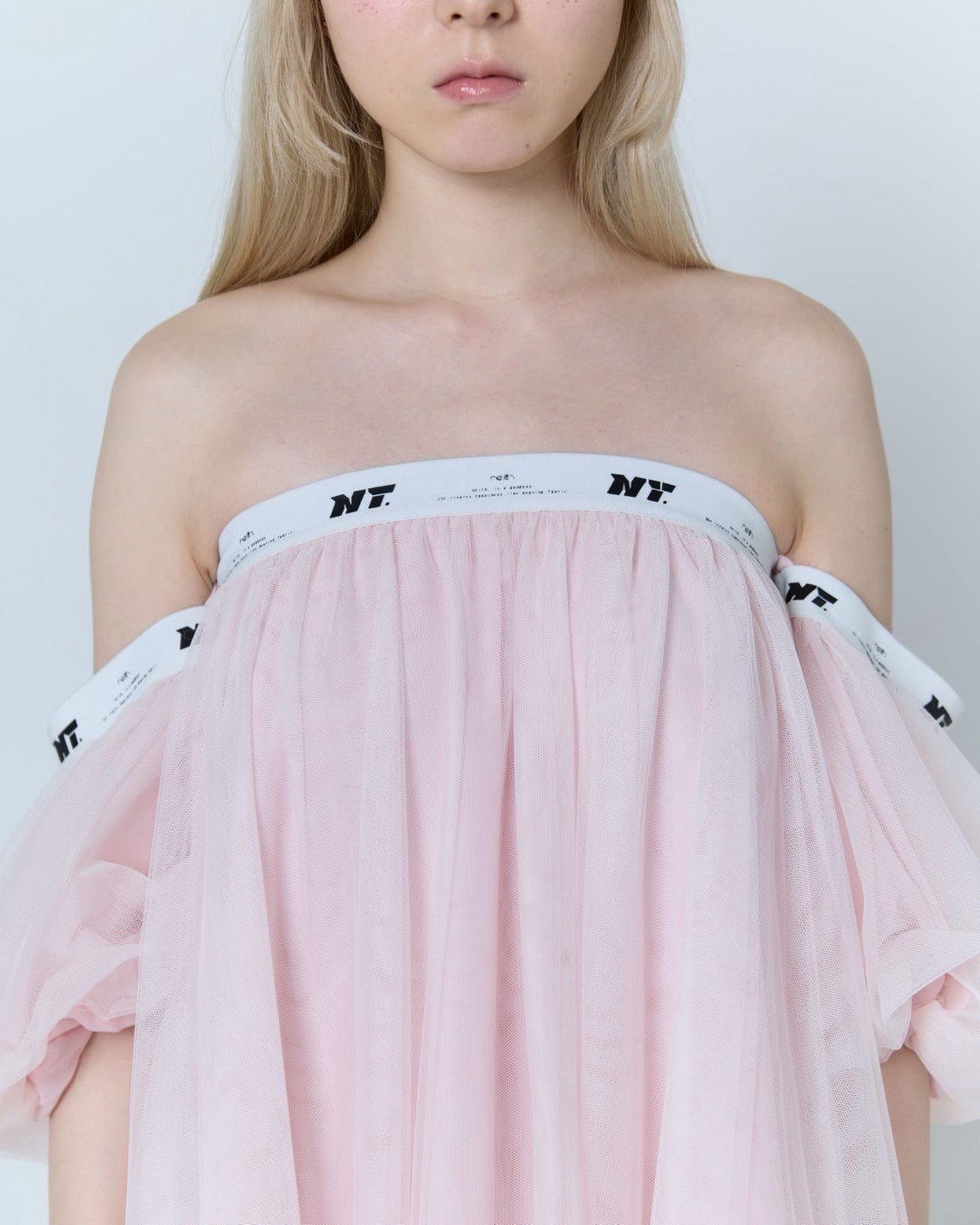 Tulle Bare Dress(Pink)