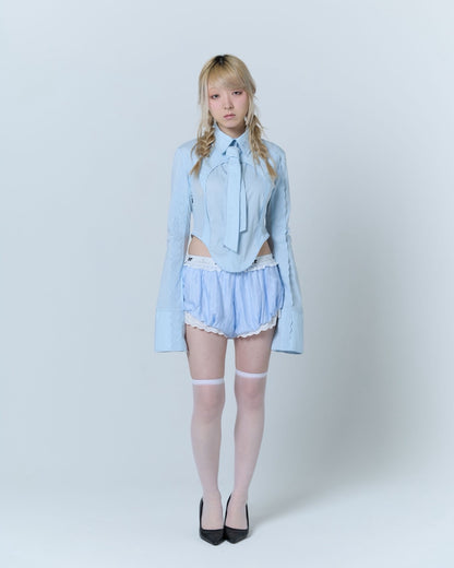 Cotton Lace Drawers (Blue)