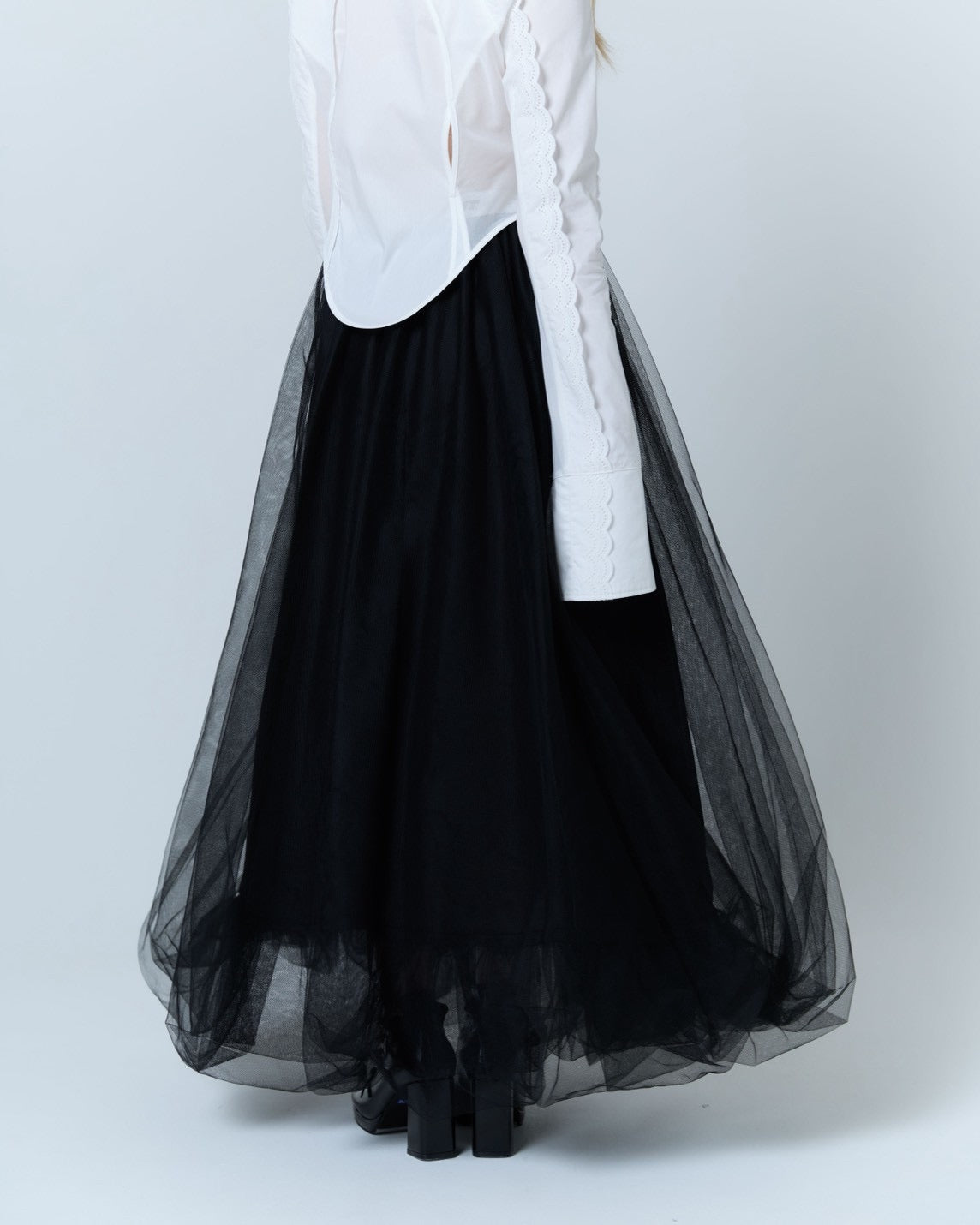 Tulle Bare Dress(Black)