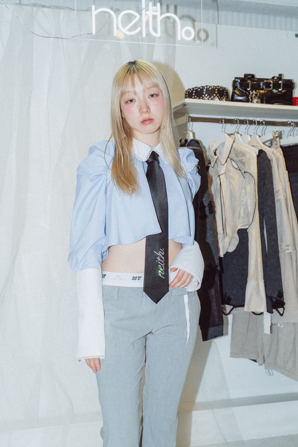 Cleric Flare Shirt (Blue)