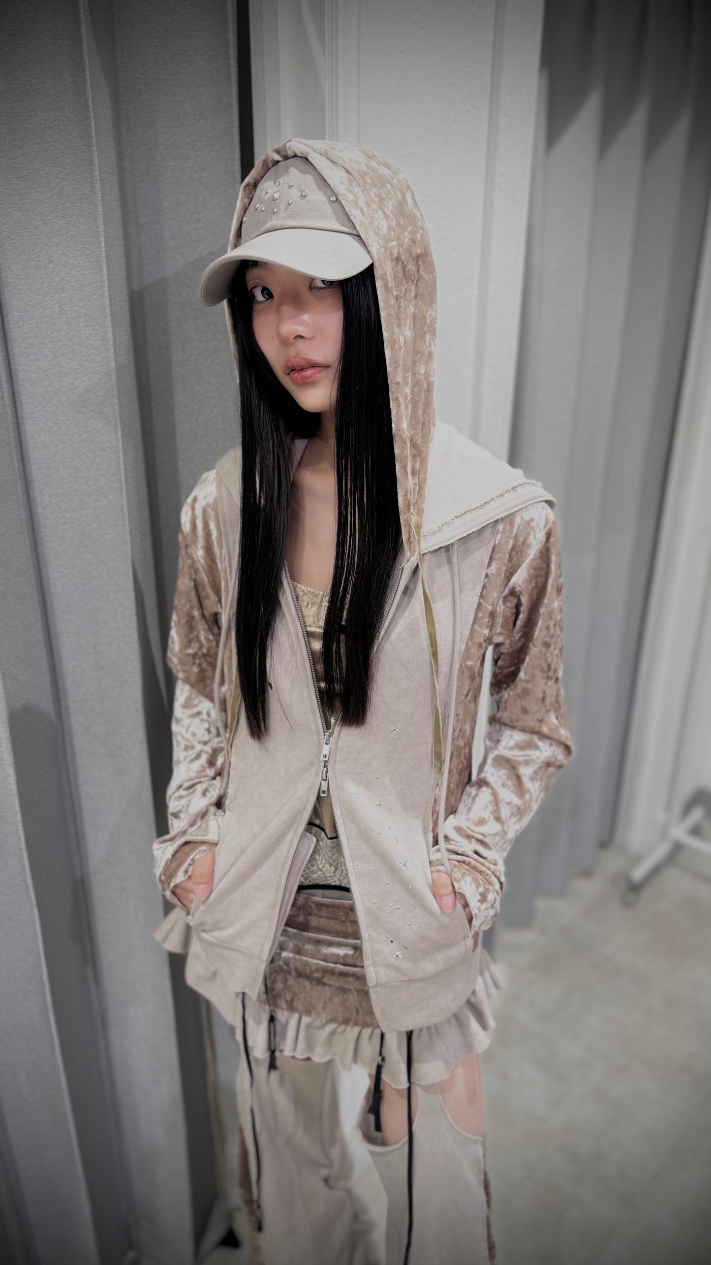 Spark Double Hoodie(Beige)