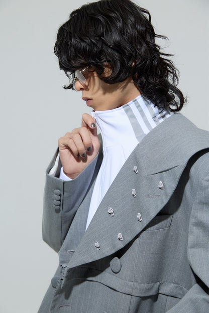 Too Big Rose Jacket(Gray)