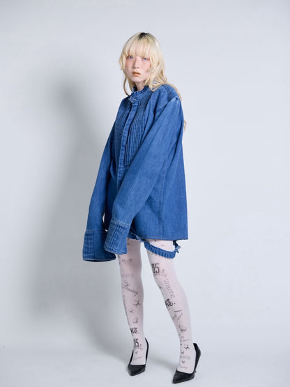 [Late September] Denim Shirt (Blue)
