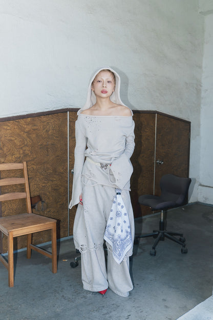 Love Veil Sweat Dress (Beige)