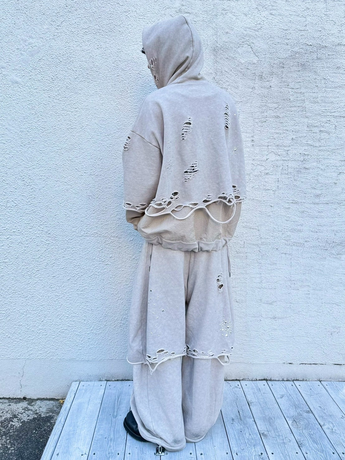Meteor Crush Hoodie(Beige) – neith.onlinestore