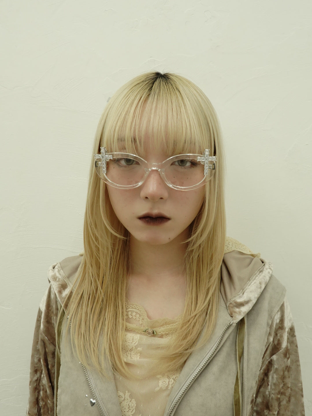 Thick Oval Frame Glasses