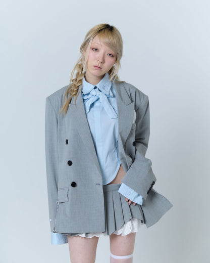 Destroyed Pocket Chief Jacket (Gray)