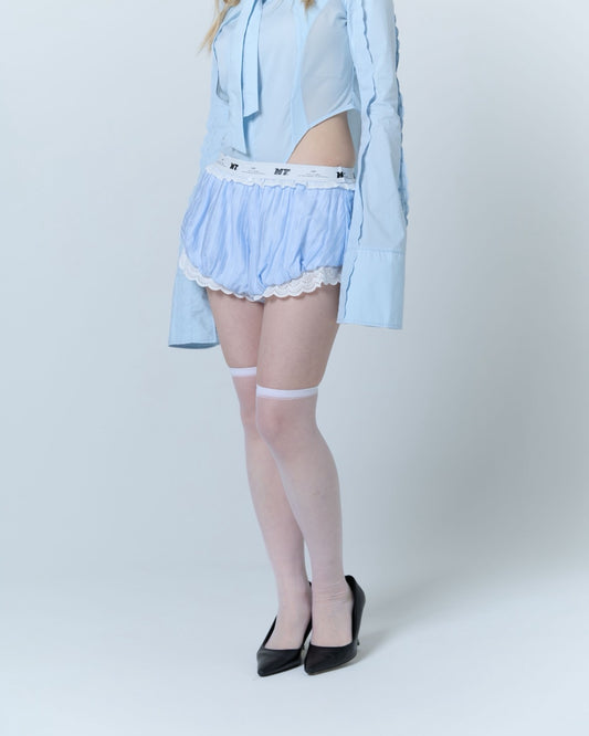 Cotton Lace Drawers (Blue)