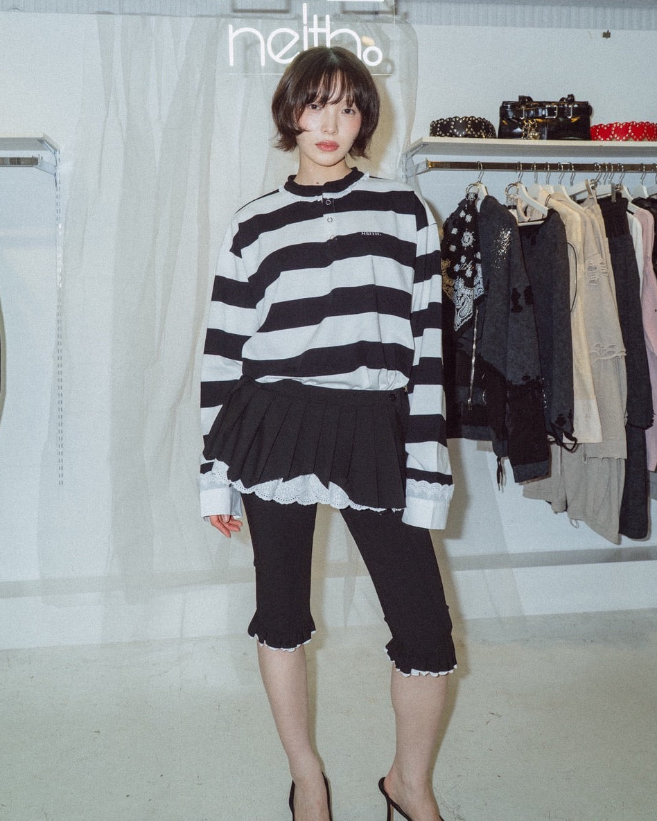 【5月中旬】Destroyed Micro Mini Skirt (Black)