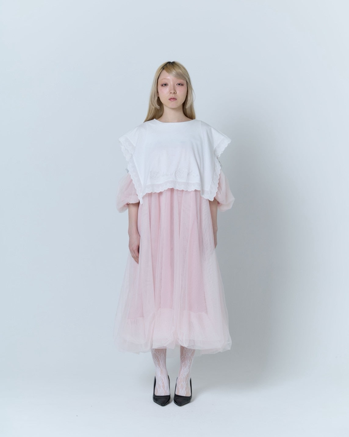 Tulle Bare Dress(Pink)