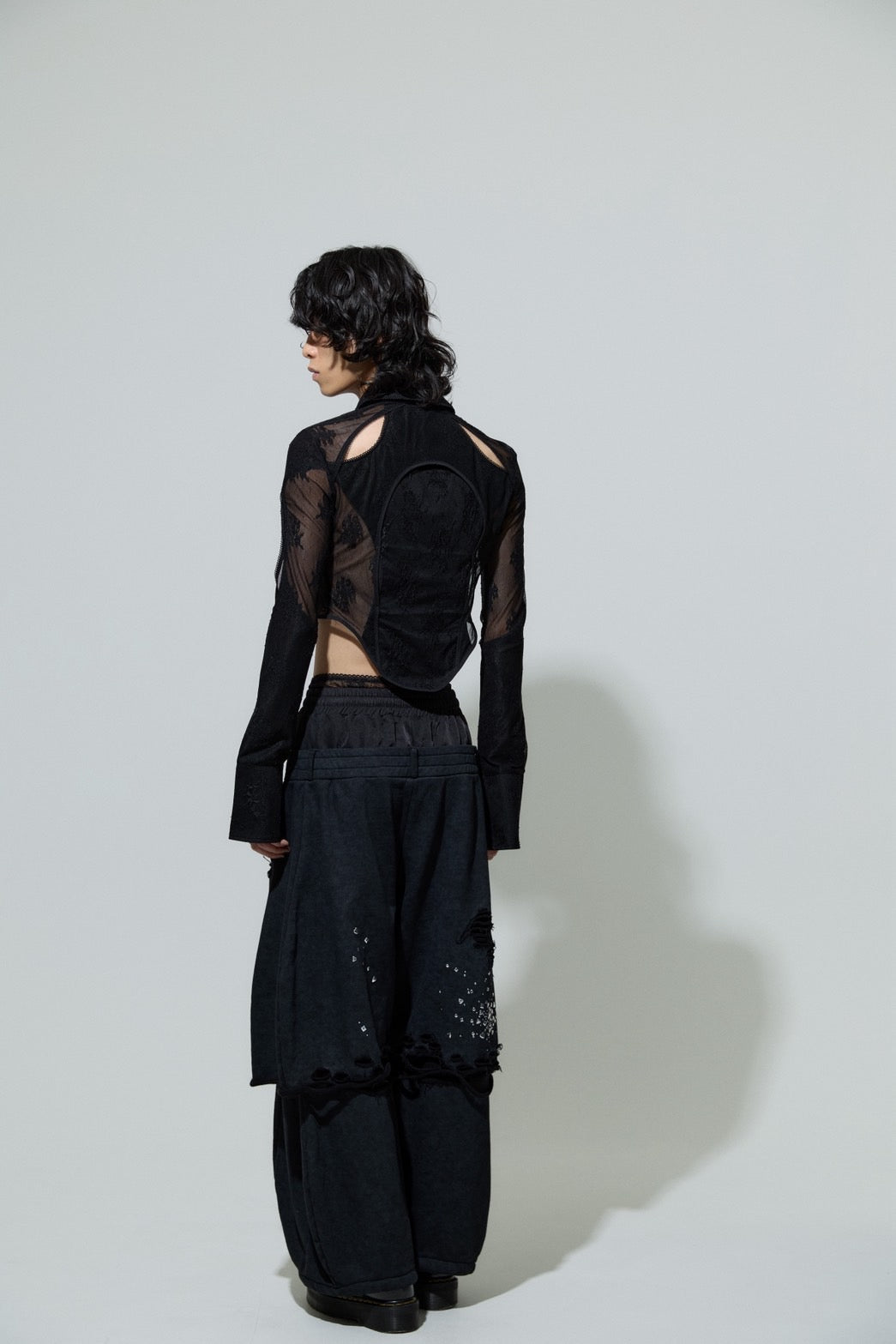 Classic Lace Shirt(Black)