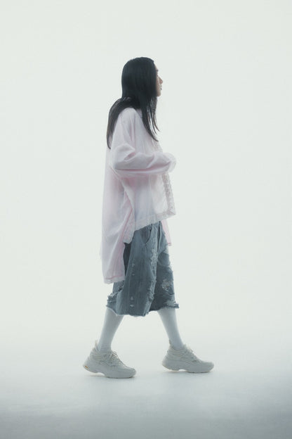 Destroyed Denim and Leg cover (Gray)