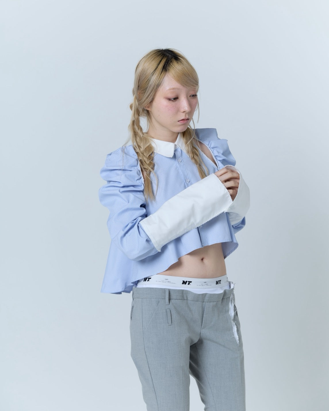 Cleric Flare Shirt (Blue)