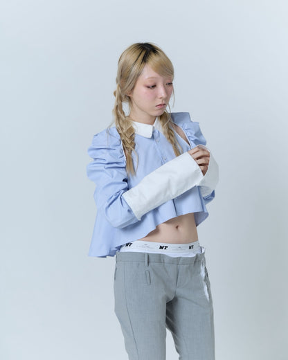 Cleric Flare Shirt (Blue)