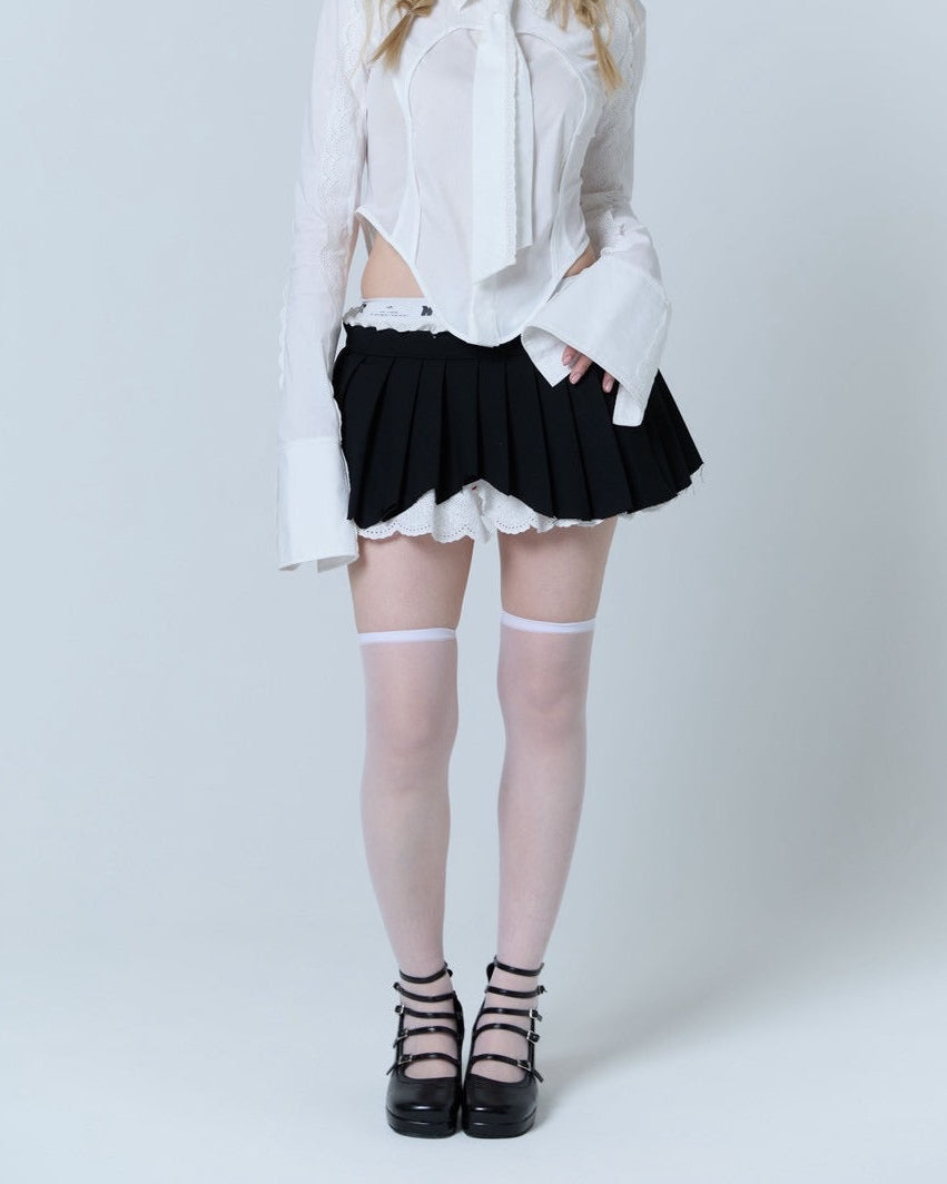 Cotton Lace Drawers (Pink）