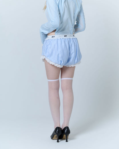 Cotton Lace Drawers (Blue)