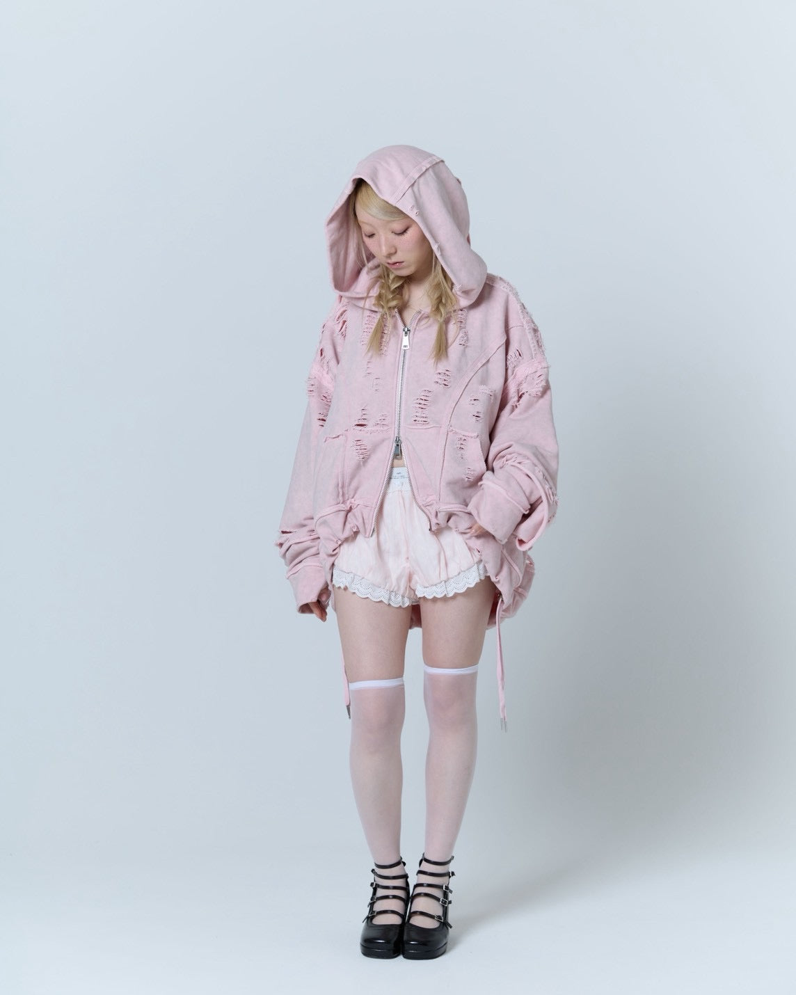 Cotton Lace Drawers (Pink）