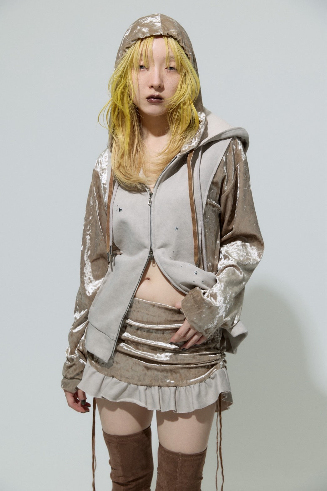 Spark Double Hoodie(Beige)