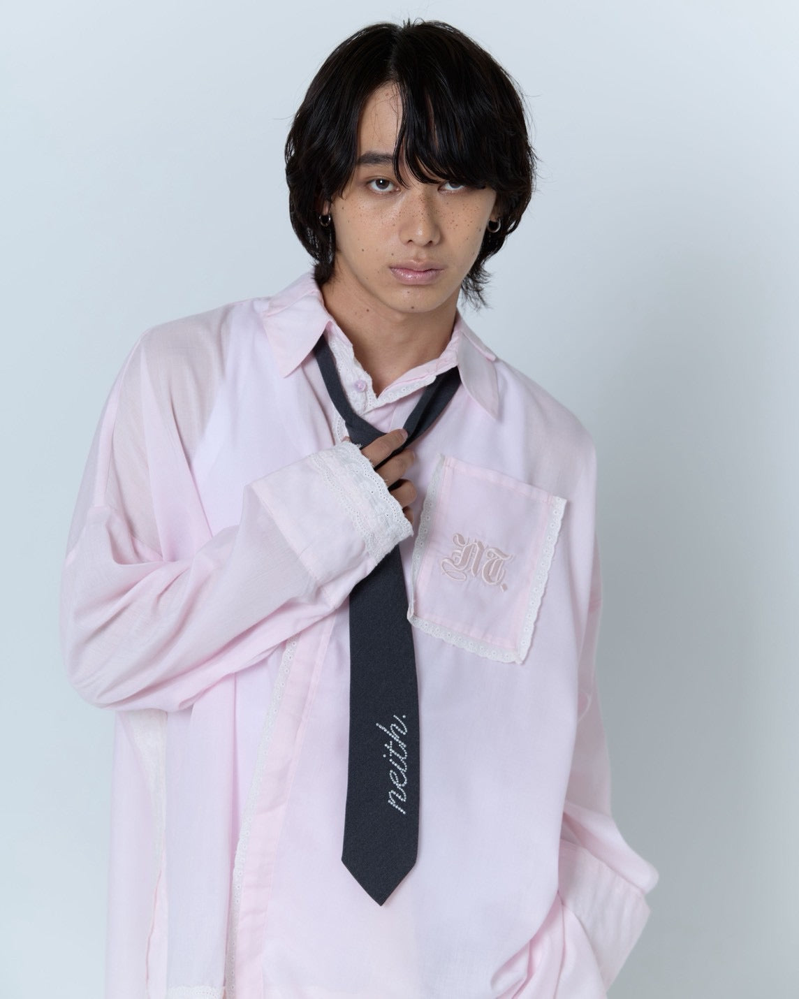 Handkerchief Shirt Dress (Pink)