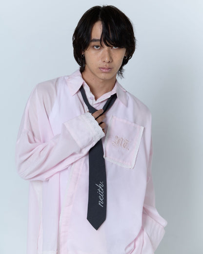 Handkerchief Shirt Dress (Pink)