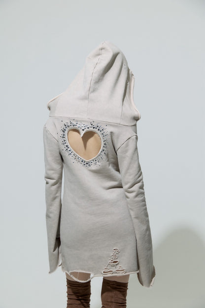 Love Veil Sweat Dress (Beige)