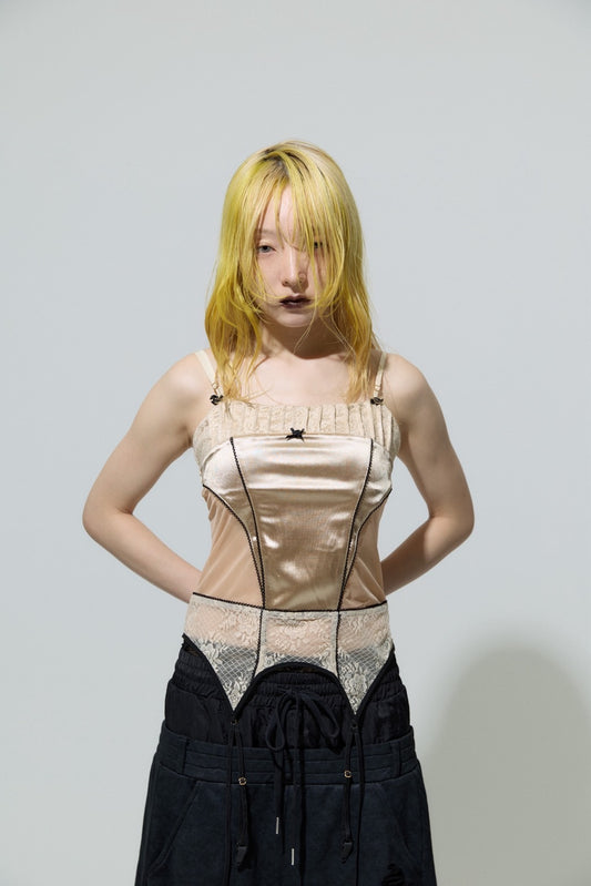 【Back in stock】Camisole Garter(Beige)