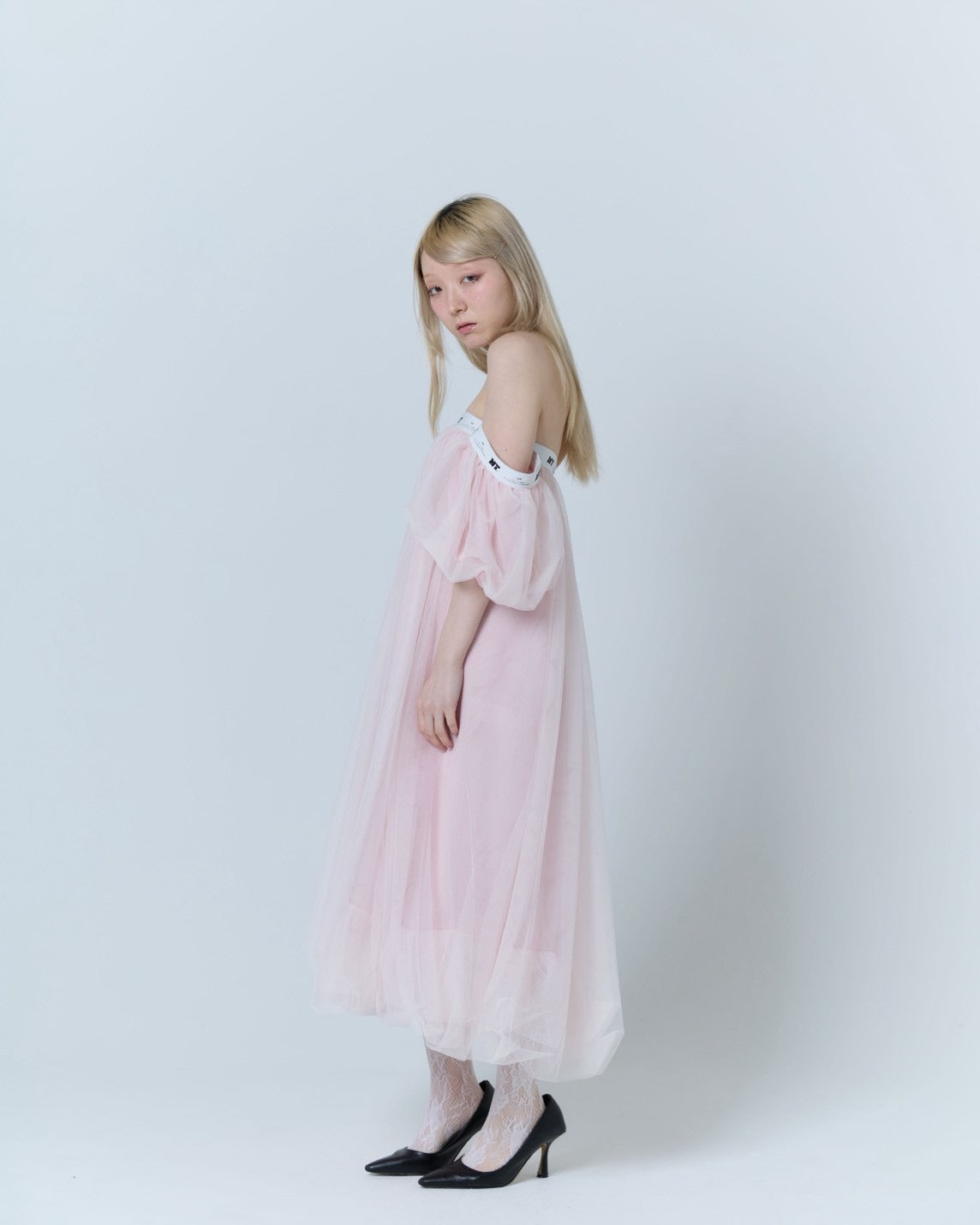 Tulle Bare Dress(Pink)