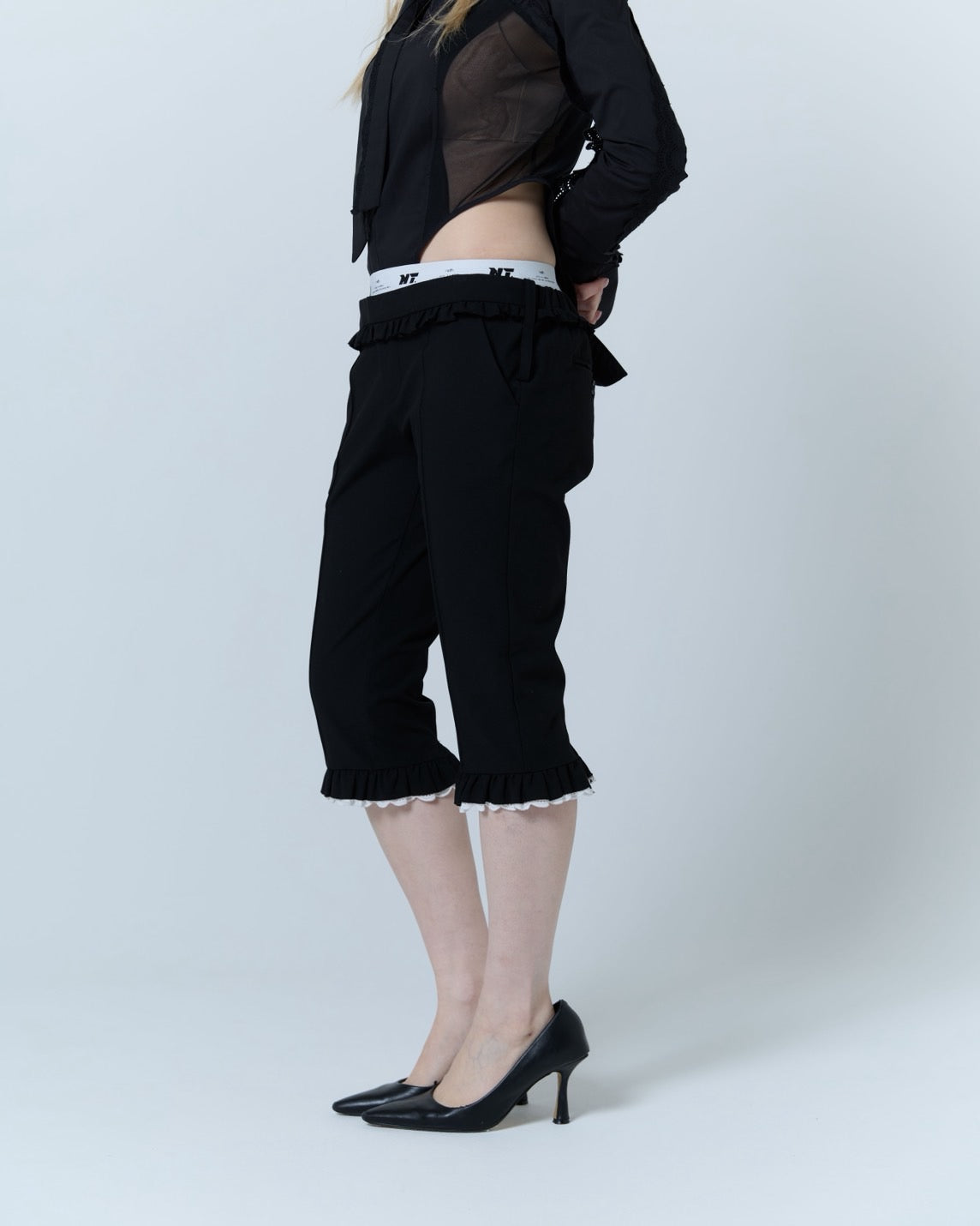【Last2】Layered Sabrina Pants (Black)