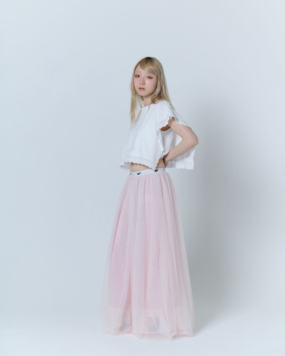 Tulle Bare Dress(Pink)