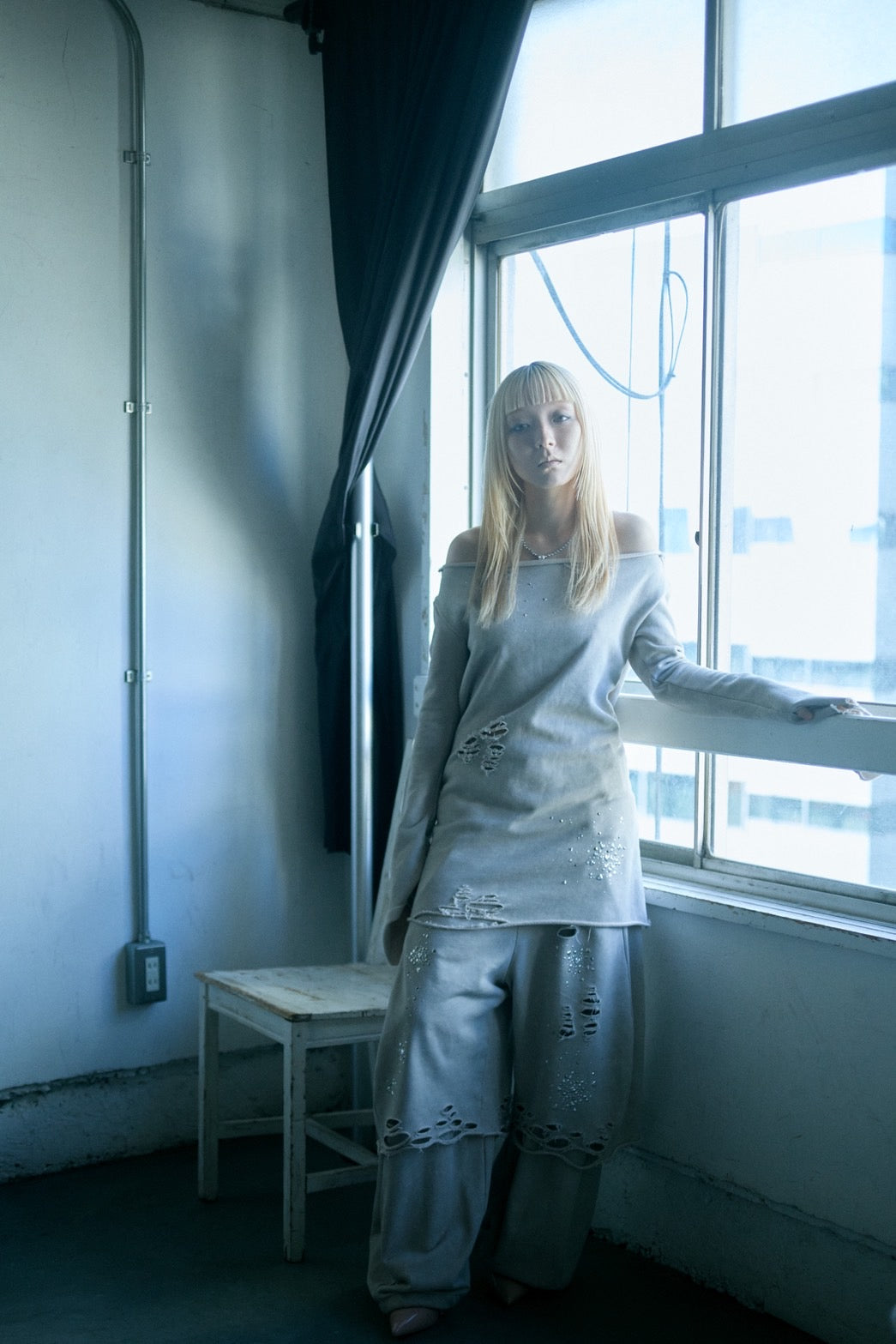 Meteor Low-rise Sweat Pants(Beige)