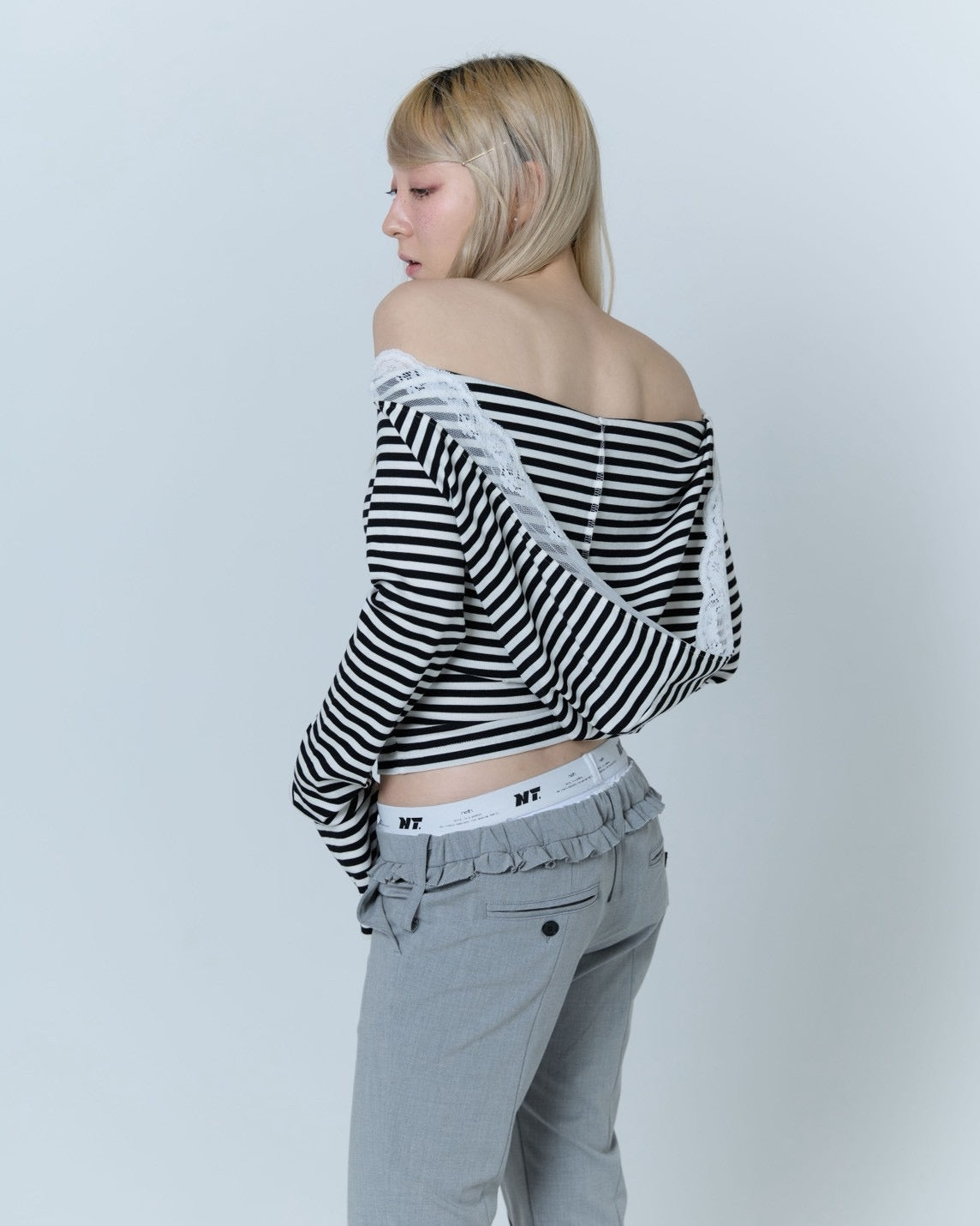 【5月上旬】Veil Border Tops (Black)