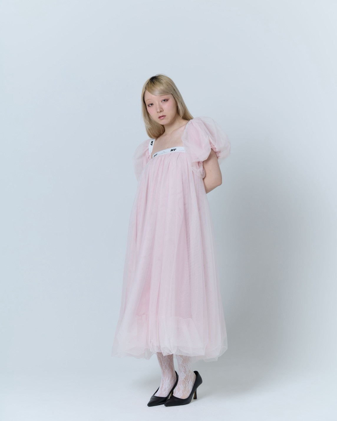 Tulle Bare Dress(Pink)