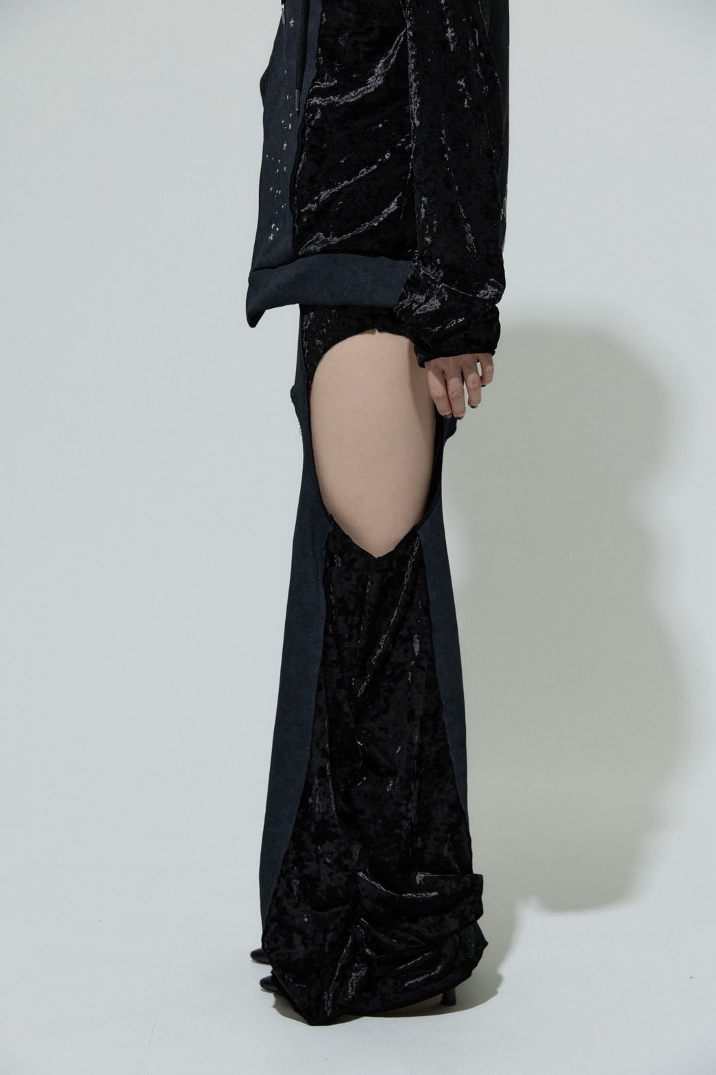 Spark Garter Skirtpants(Black)