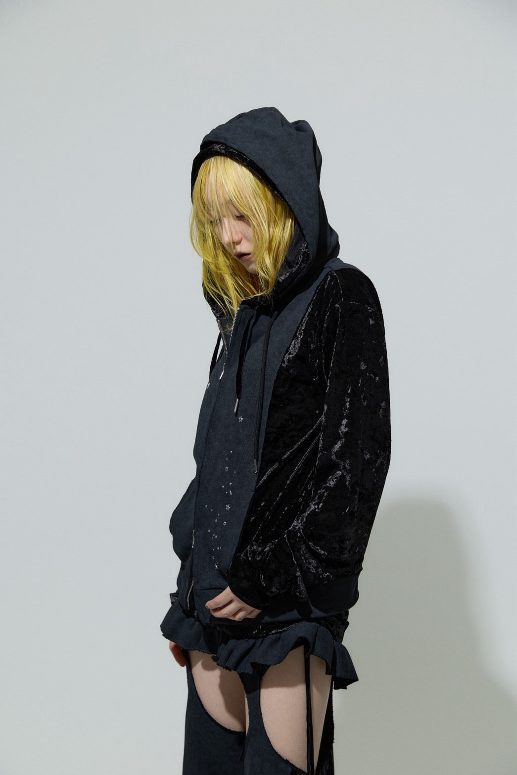 Spark Double Hoodie(Black)
