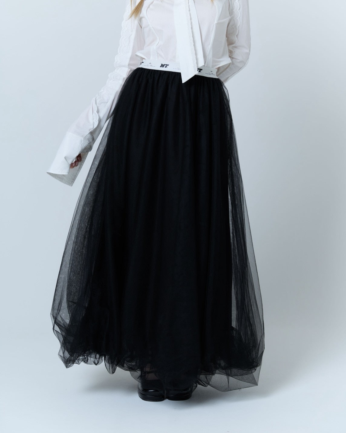 Tulle Bare Dress(Black)
