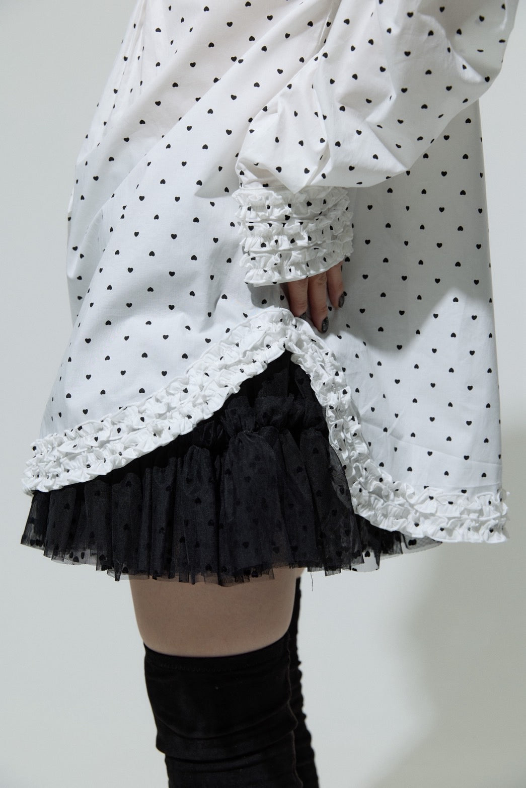 Love Dot Multi Tulle(Black)