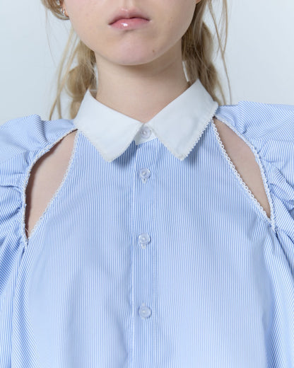 Cleric Flare Shirt (Blue)