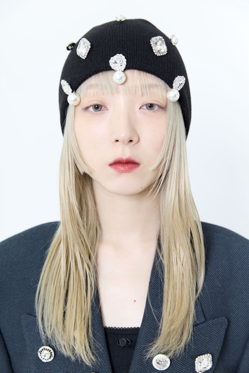 Crystal Sparkle Beanie【Black】