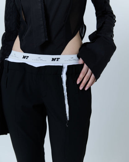 Handkerchief Tied Shirt (Black)