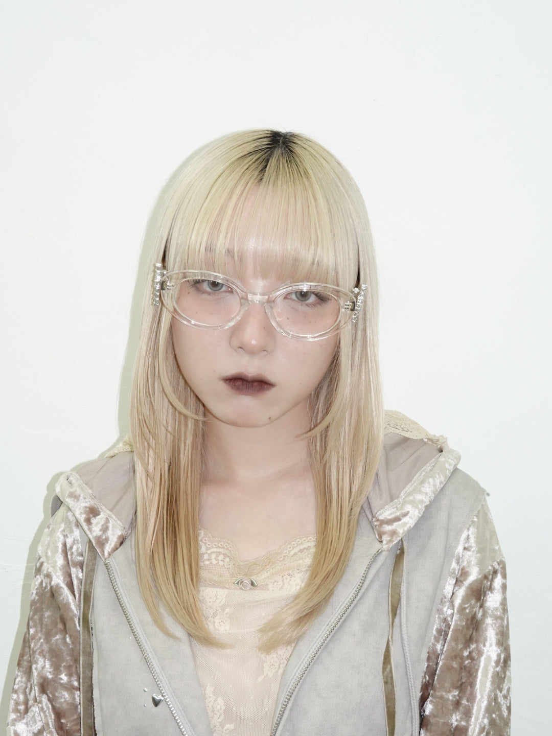 Thick Oval Frame Glasses