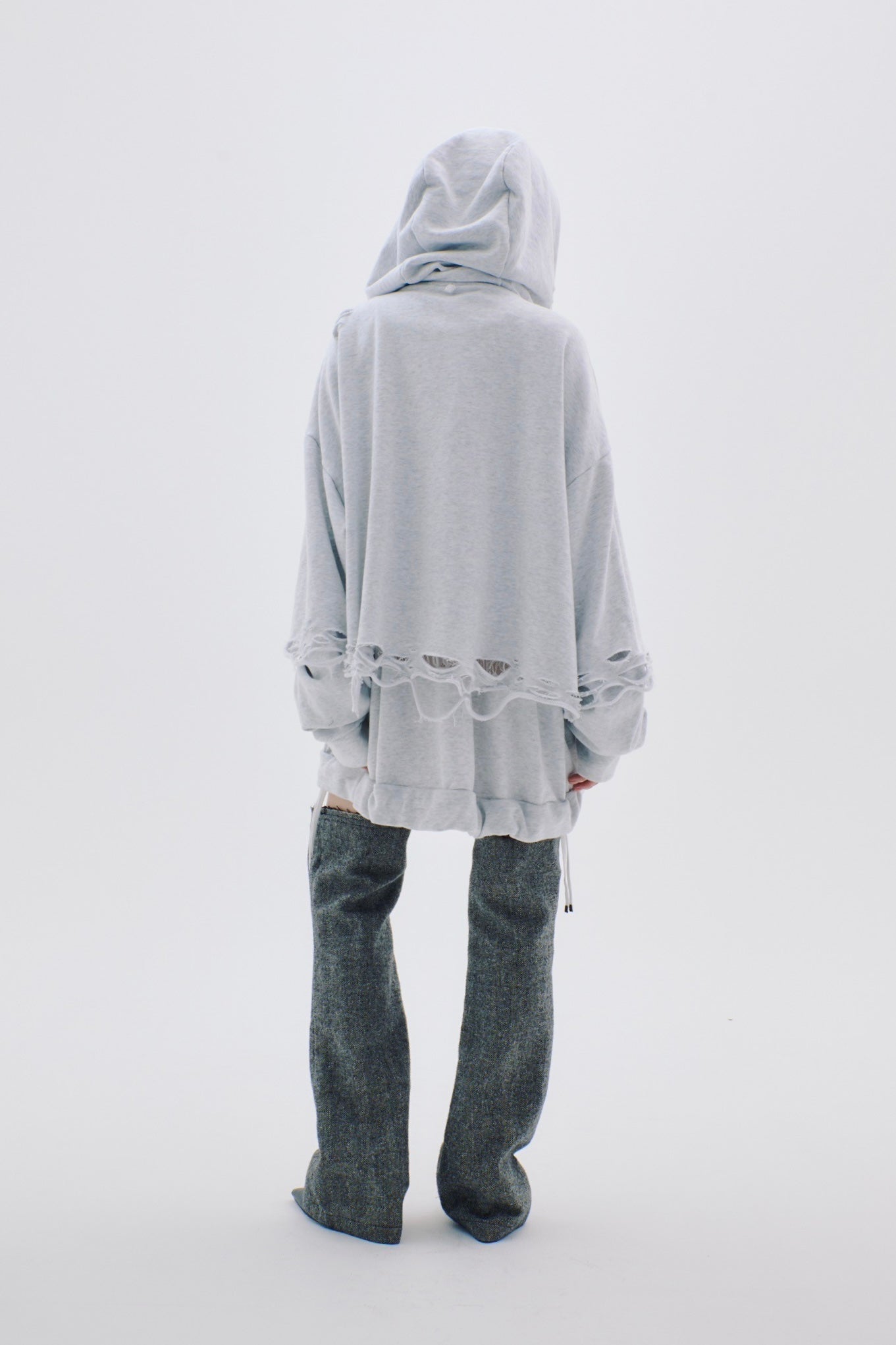 Layered Crush Hoodie(Gray)