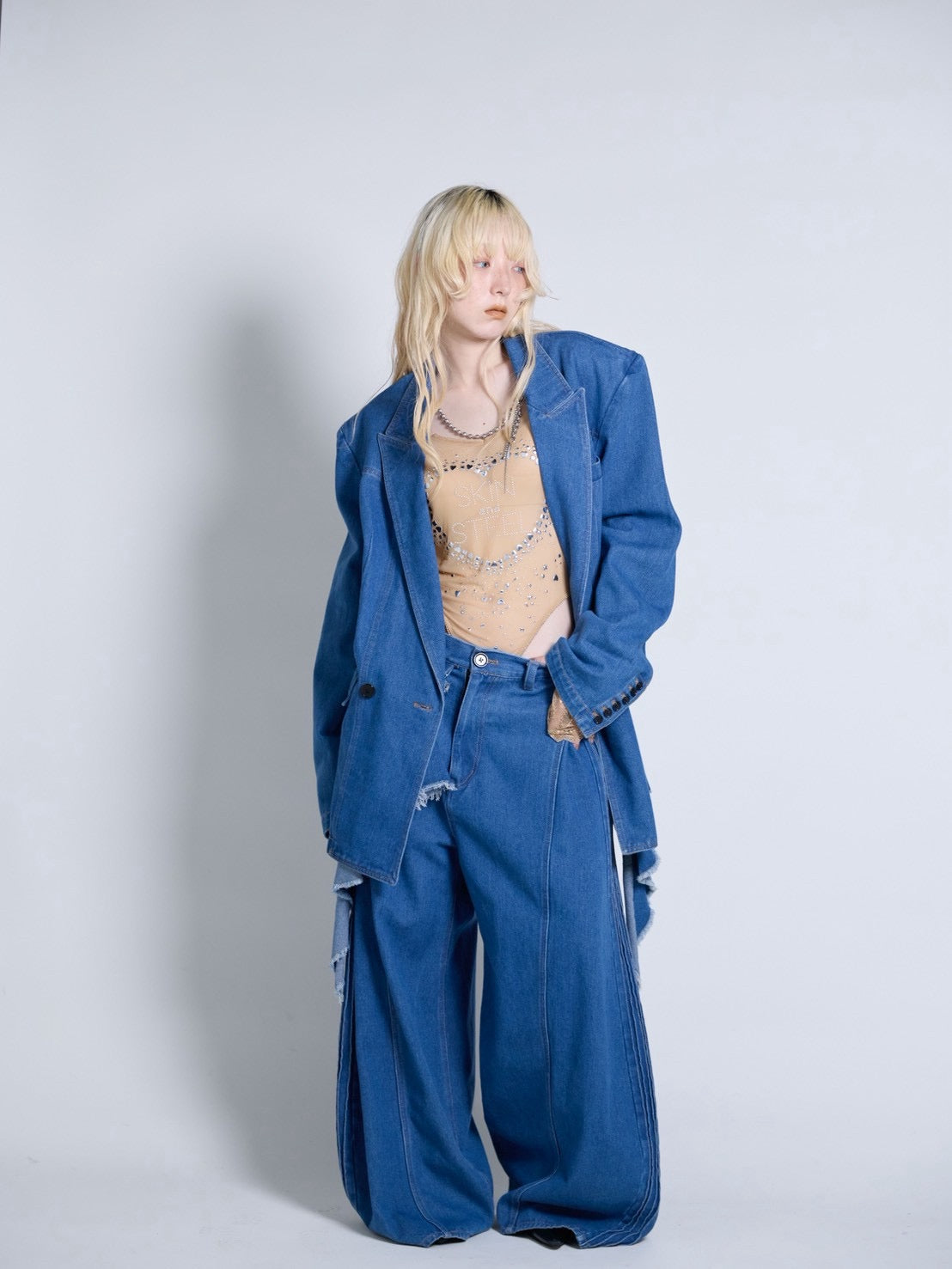 【9月下旬】Denim Trousers(Blue)＜店頭予約＞