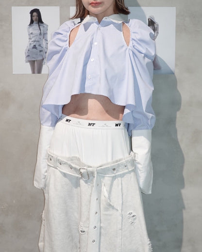 Cleric Flare Shirt (Blue)