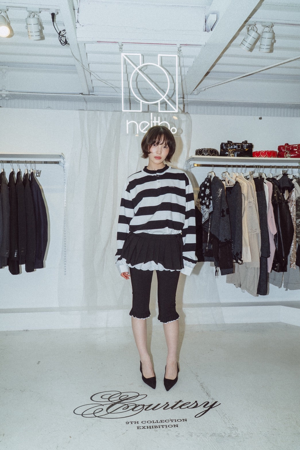 【5月中旬】Destroyed Micro Mini Skirt (Black)