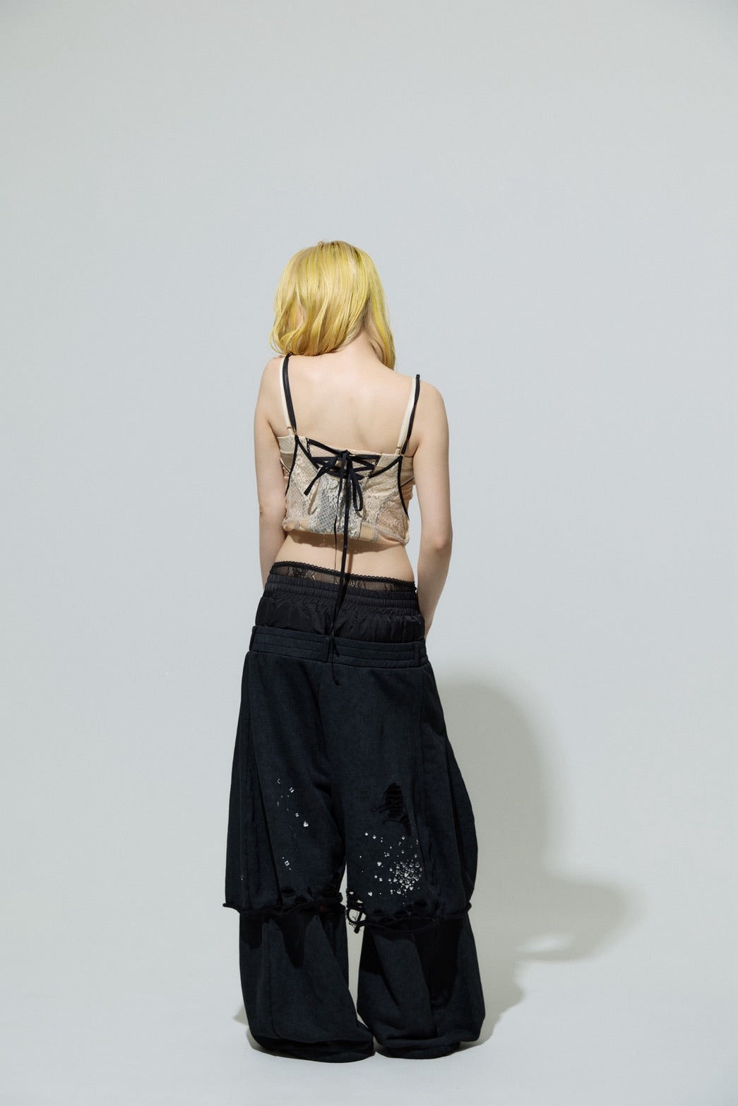 Meteor Low-rise Sweat Pants(Black)