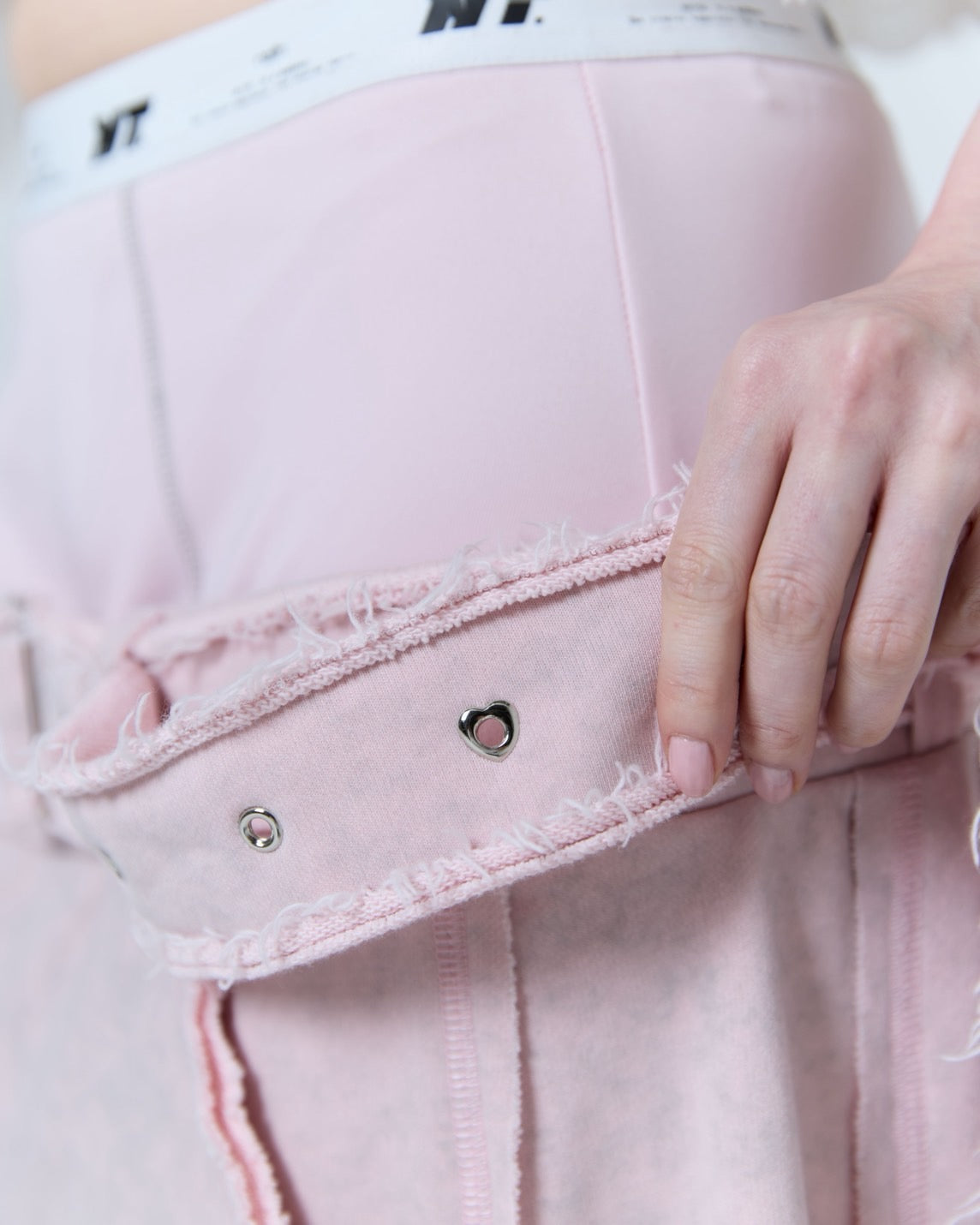 Boxer Destroyed Sweat Pants (Pink)